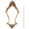 Elegante da parete in resina design barocco 7,9 x 15,4 pollici cornice