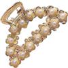 Fermaglio capelli per stile Z in PVC per donna acconciature mezza per moda core