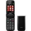 Brondi Magnum 4 Telefono Cellulare Maxi Display, Tastiera GRANDE 1.3 MP, BLACK