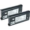 vhbw 2x Batteria sostituisce Kenwood KSC-35SK, KSC-35S, KSC-35, KSC-31 1800mAh 7,4V