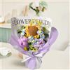 Bouquet Da Sposa con Fiori All'uncinetto, Bouquet di Fiori Artificiali,