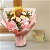 Bouquet Da Sposa con Fiori All'uncinetto, Bouquet di Fiori Artificiali,