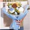 Bouquet Da Sposa con Fiori All'uncinetto, Bouquet di Fiori Artificiali,