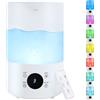 Artudatech Umidificatore ultrasonico 4L freddo 360° luce auto-off per camera piante baby A7