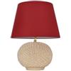 Sofia Lampada lume da tavolo abatjour in ceramica palla pigna design moderna avorio di
