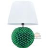 Caltagirone, Sofia Abatjour in ceramica Pigna italiana lume lampada da tavolo comodino verde design