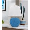 Caltagirone Sofia Lampada lume da Tavolo Abatjour in Ceramica italiana Palla Pigna design Moderna-