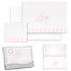 Interbaby Set Lenzuola Culla Neonato 50x80 cm Cicogna Orso Bc/Rosa | Set lenzuola culla 50x80: lenzuolo con angoli, lenzuolo sopra e federa cuscino, pile coral caldo, inverno, regalo nascita