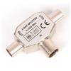 Sdoppiatore per antenna tv spinotto a t per collegare 2 tv 1 IN M 2 F 1