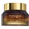 Revolution Beauty London Revolution Pro Miracle Vitamin C + Collagen, crema notte rigenerante | Duo capsula e gel, texture regolabile dal leggero al ricco, contrasta l'aspetto spento e le rughe