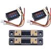 Eurowagens Tester Di Corrente E Voltaggio DC 100V 50A 3 Bit Con Shunt 50A 75MV 2PCS
