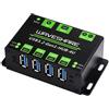 Eurowagens HUB USB32 4U Esteso 4Vie Interfaccia USB 32Gen1 5Gbps Grado Industriale