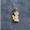 Ciondolo Pendente Angelo Oro Bianco e Giallo 18kt 750 18 Carati (6267)