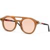 Spazio cubo Occhiali da sole Kuboraum Mask P11 marrone 50-22-145 mm con custodia nuovi