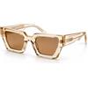 Spazio cubo Occhiali da sole Kuboraum Mask F3 marrone chiaro chiaro/marrone 52-28-145...