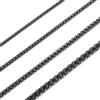 RWQIAN Collana Uomo Acciaio Inossidabile Maglia Catena Argento/Oro/Nero Venezia