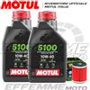 Motul + Hiflo Tagliando Tagliando YAMAHA X-Max 125 2015-2020 (MOTUL 5100 10W40 + filtro olio)