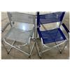 Sedia Regista Articolo Procida In Alluminio Blu e Corda