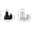 whirlpool PIANO GOMMA GOMMINI 1 PIEDINI GHISA COTTURA GRIGLIA GLEM GAS CANDY FRANKE ri