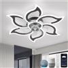 YOLEDY Lampada Ventilatore da Soffitto, Compatibile con Alexa Google Home, Intel