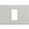 Bticino MAGIC - PLACCA 1 POSTO PER SCATOLA RETTANGOLARE - IN ALLUMINIO OXIDAL -