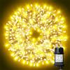 ARKOCHIC 35M Luci Natale Esterno 300 LED Luci Albero Di Natale Bianco Caldo 8