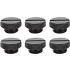 6Pcs Reusable Brass Water Stop Caps for Pc Water Cooling System Black