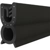 STEIGNER Guarnizione perimetrale in gomma T 32 Nera 9x22 mm 10 m Anima In