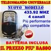 MHZ 433 UNIVERSALE 4 TELECOMANDO CANCELLO CANALI PER CANCELLI CAME NICE mxb