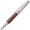 ‎Faber-Castell Faber-Castell E-MOTION ROLLER BALLPEN DARK BROWN Pear wood dark brown