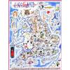 All Jigsaw Puzzles 1000 Piece Jigsaw Puzzle - Comical Map Of England Artwork By Tim Bulmer - Comica
