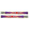 4R Quattroerre.it Quattroerre 14081 Sticker Adesivo 3D Bandiera Slim Gran Bretagna Scacchi Dx-Sx