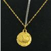 FMF Pendente E Catena In Oro 18K 750 Mls. Oroscopo Scorpione 13 Mm.