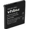 vhbw Batteria per Nokia 7390 8600 Luna 6500 Slide 600mAh