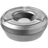 APS 72 Posacenere a vento, acciaio inox, look vintage, Ø 10 cm, altezza 4,5 cm