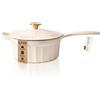 Römertopf - Casseruola in ghisa con coperchio, 22 cm, rivestimento smaltato, per tutti i piani cottura, compresi quelli a induzione, utilizzabile in forno a 250 °C, per salse, risotto, fonduta, senza