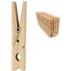 MSV Set di 24 Mollette Giganti in Legno