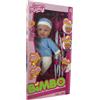 BIMBO Cuor Di Mamy Bimbo Baby Chris - Bambolotto Che Parla + Passeggino Metallo