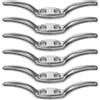 6Pcs Silver Metal Cord Cleats for Blinds Window Shade Cord Management