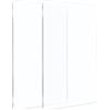 BENECREAT 2pcs 19,5 x 15 cm in Acrilico Fustella Rettangolare Trasparente pe
