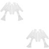 PVC Shoe Stretcher Insert for Diving Fin Shoes Adjustable White Expander