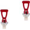 2Pcs Durable Red Faucet Handle Replacement for Water Dispenser and Beverage Tap