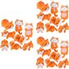 24Pcs Tiny Resin Cat Figurines Cute Durable Dashboard Animal Ornaments