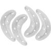 Durable Metal Boot Heel Plates Silver Shoe Repair Pads Anti Slip Heel Protectors
