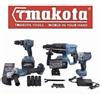 Makota Kit 5 In 1 Motori Brushless Makota Flex Trapano Impulsi Avvitatore Tassellatore