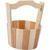 Secchio in legno per riporre oggetti in bagno , portatile, rustico,