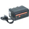 vhbw Batteria per Hitachi VM-E340 VM-E360 VM-E535LA VM-E530A VM-E360E 4000mAh 7,4V