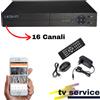 Leovin DVR 16 Canali AHD Registratore Videosorveglianza Cloud Connessione Smartphone