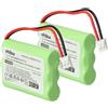 vhbw 2x Batteria sostituisce Ericsson TFL3X44AAA900-CB94-01A 700mAh 3,6V