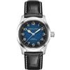 Hamilton Watches Orologio Hamilton Khaki Field Murph 38mm Blu H70405740 Uomo Pelle Nera Numeri